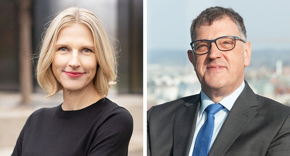 Verkehrsbüro Group Vorständin Birgit Wallner und Geschäfts­führer Michele Fanton