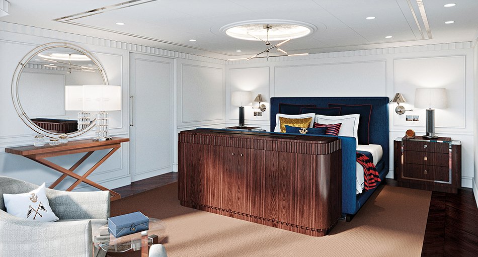 Oceania Cruises Vista Owner's Suite Bedroom