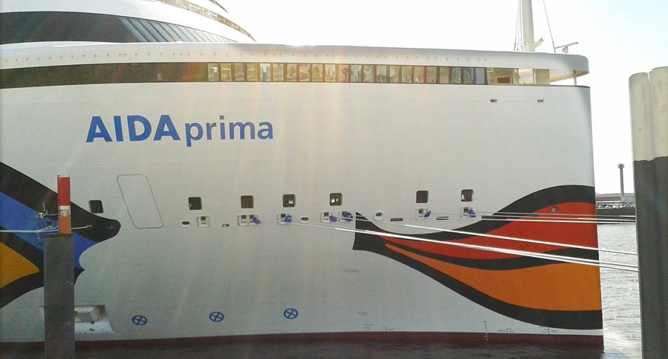 Der Kussmund der AIDAprima