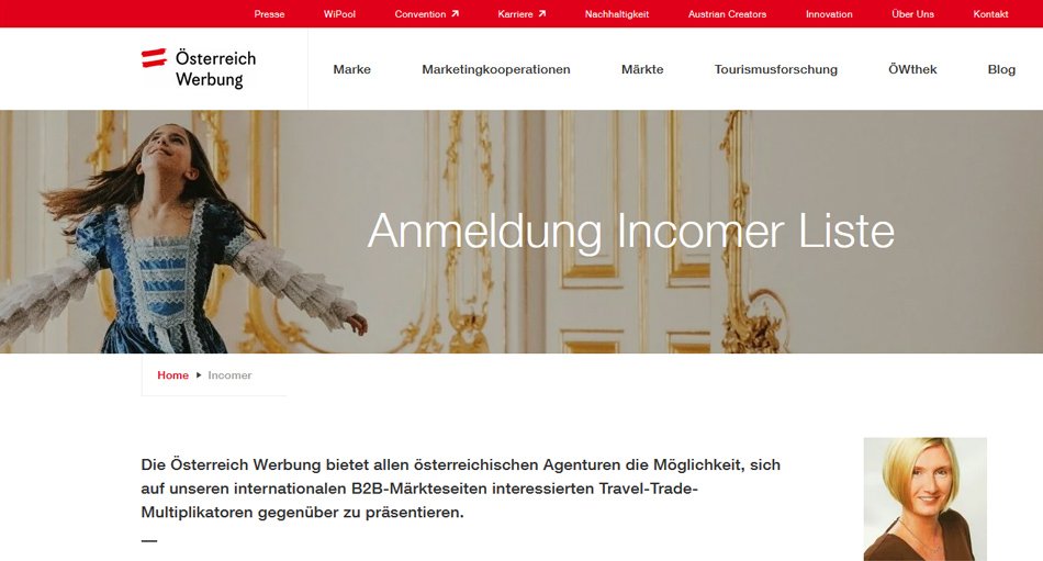 Anmeldung zur Incomer Liste