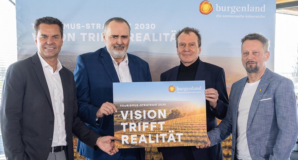 Didi Tunkel, Hans Peter Doskozil, Andreas Reiter und Kurt Kaiser