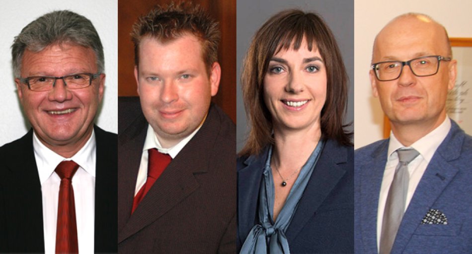 V.l.: Richard Eberhardt, Michael Kurtze, Christiane Leonard und Paul Blachnik