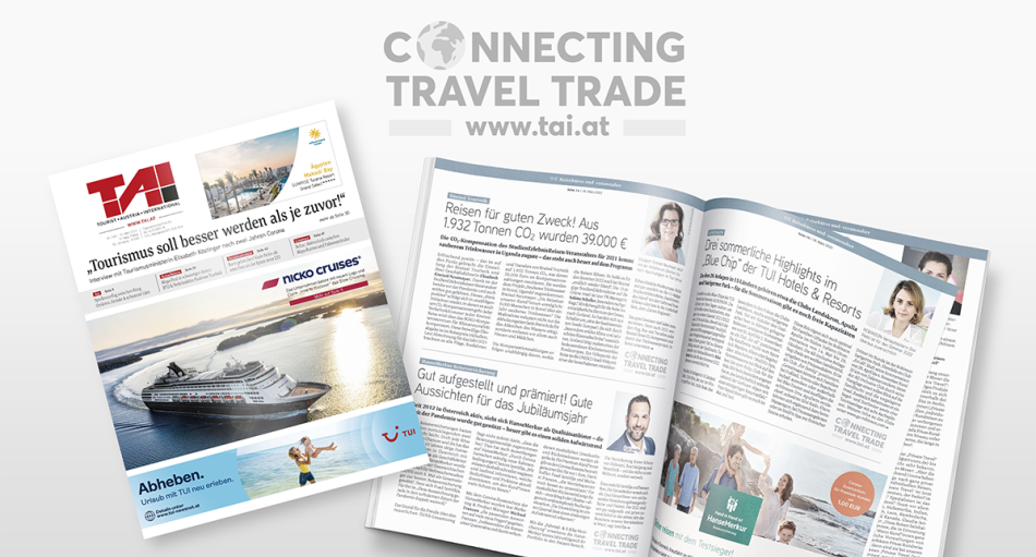 Um potentielle Aussteller mit Touristiker*innen verlinken, die gerne die FERIEN-MESSE WIEN 2022 besucht hätten, startet T.A.I.  unter dem Motto CONNECTING TRAVEL TRADE eine bemerkenswerte Aktion