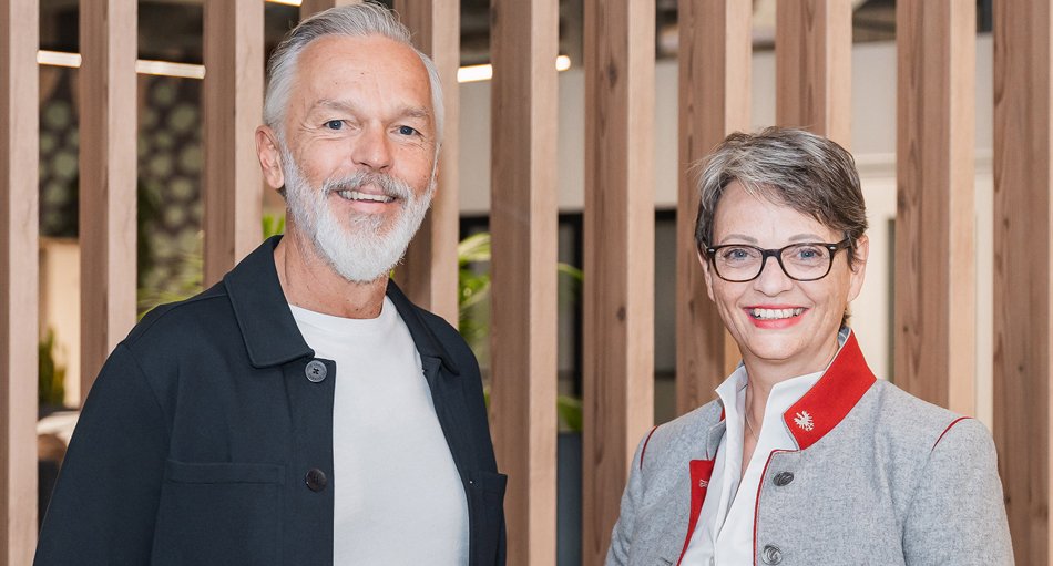 Georg Hörhager und Geschäftsführerin Sabine Mair