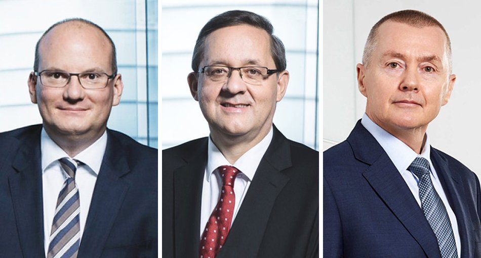 Julian Jäger, Günther Ofner und Willie Walsh 