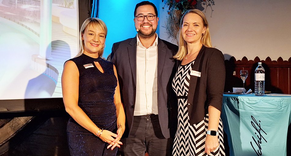 Jennifer de Haas, Franz Yoshitaka Nistl und Sandra Pfützenreuter
