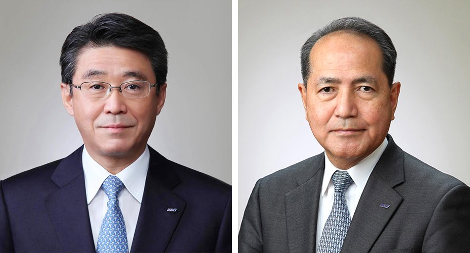 ANA Chairman Shinya Katanozaka und President sowie CEO Koji Shibata 