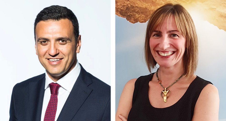 Tourismusminister Vassilis Kikilias und Direktorin der Griechischen Zentrale für Fremdenverkehr Stavroula Skaltsi
