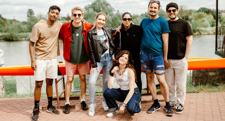 Gruppenfoto von der Kajaktour