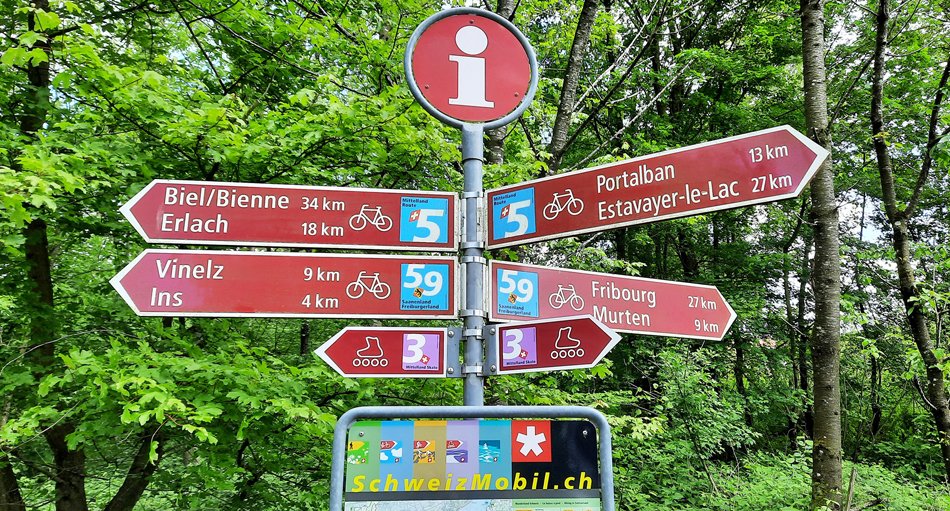 Unterwegs entlang der Mittelland Route