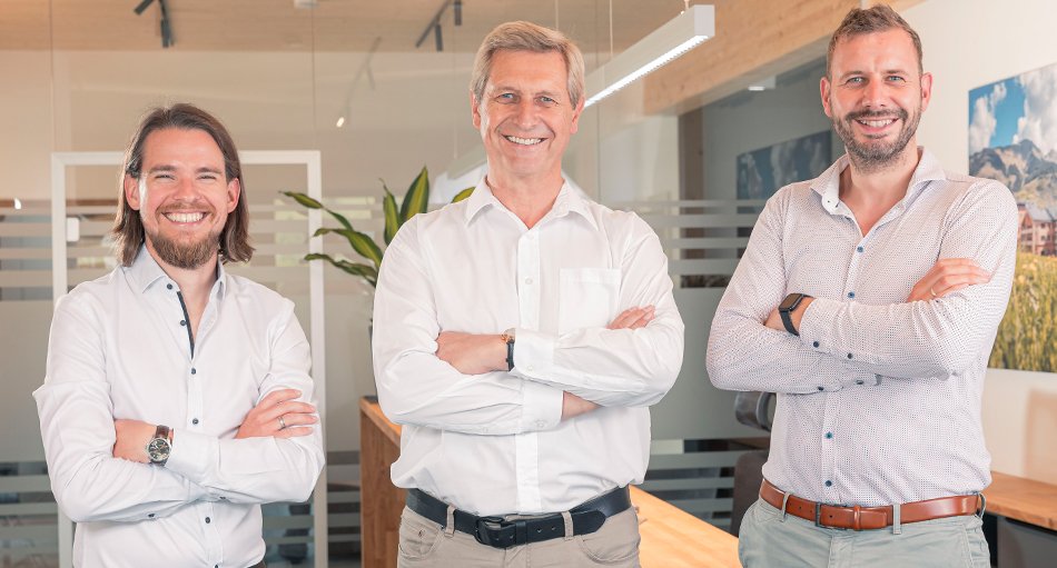 Thomas Payr, Gerhard Brix und Gerhard Brix jun.