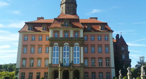 Das Schloss Ksiaz bei Wałbrzych