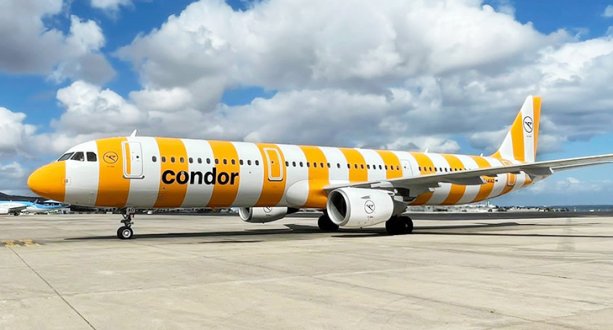 Condor Airbus A321-200 im neuen Streifen-Design