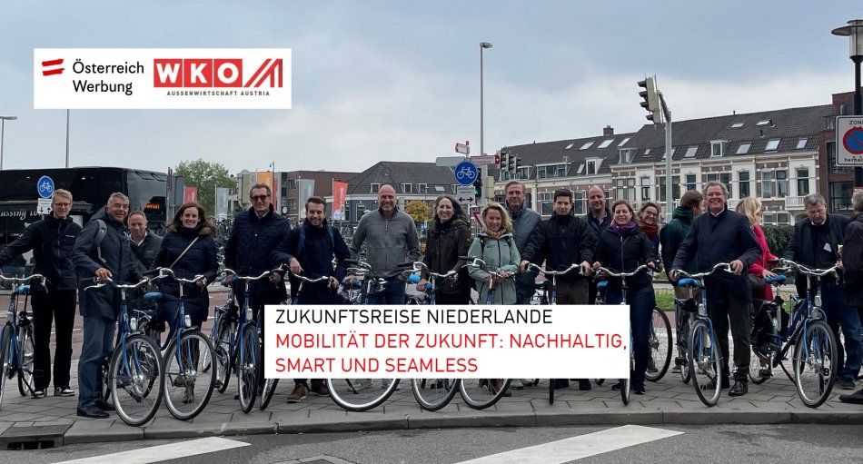 Die von der ÖW (Österreich Werbung) gemeinsam mit der Aussenwirtschaft Austria der WKO organisierten Zukunftsreisen fanden Mitte Oktober 2022 ihre Fortsetzung. Es ging um „Mobilität der Zukunft“, das Motto lautete „nachhaltig, smart und seamless“ und Reiseziel bildeten diesmal die Niederlande.